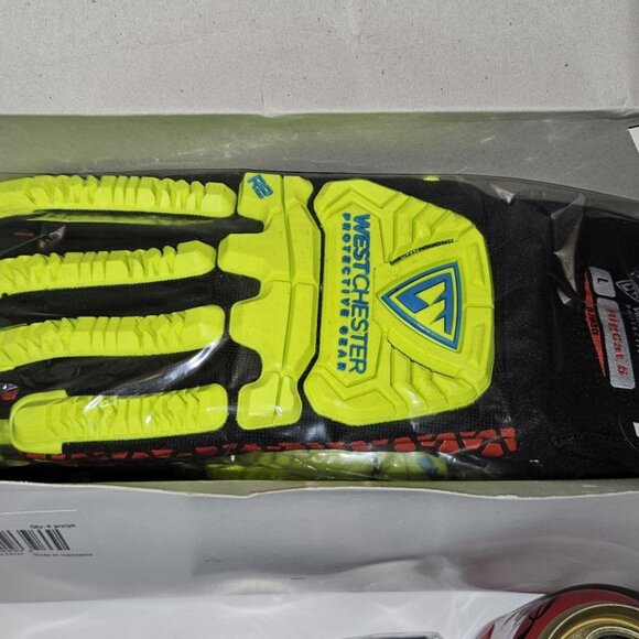 6 pairs of new Westchester RigCat 5 Gloves size L — synthetic leather palm - Picture 5 of 11